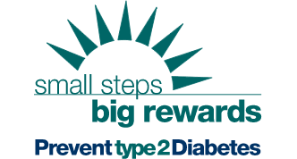 Small Steps. Big Rewards. Prevent type 2 Diabetes. campaign logo