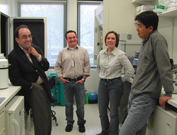 Ron McKay and three other NINDS scientists of the Stem Cell Unit