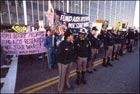 AIDS activists demonstrating 