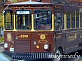 Trolley which takes patrons around the Bethesda area for free.