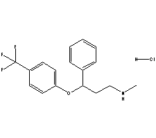 Chemical structure of Fluoxetine