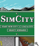 image of SimCity game screen