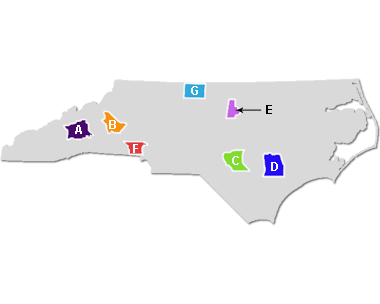 Map of North Carolina