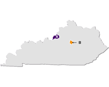 Map of Kentucky