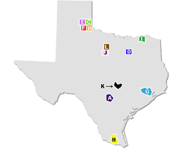 Map of Texas