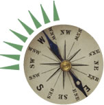 photograph of compass