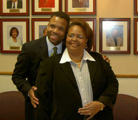 Congressman Jackson at Roseland Hospital