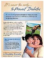 It's never too early... to Prevent Diabetes cover
