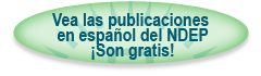 Graphic banner of Vea las publicaciones en español del NDEP ¡on gratis!