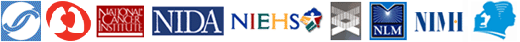 NIGMS, NHLBI, NCI, NIDA, NIEHS, NHGRI, NLM, NIMH, ORWH logos