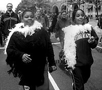 Keisha and her friend Tammy participating in the 2006 annual AIDS Walk in Washington, D.C.