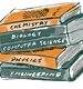 drawing of a stack of textbooks