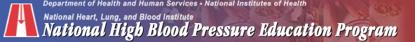 National High Blood Pressure Education Program Banner