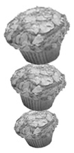 Photo of three muffins
