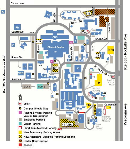 NIH campus map