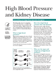 High Blood Pressure and Kidney Disease