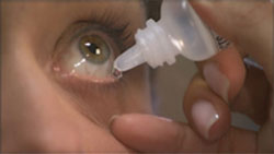 Dilate patients eye