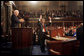 Ukrainian President Viktor Yushchenko responds to a standing ovation from Vice President Dick Cheney and congressional members shortly before addressing a joint session of Congress at the U.S. Capitol in Washington, D.C., Wednesday, April 6, 2005. President Yuschenko met with President Bush earlier this week. White House photo by David Bohrer