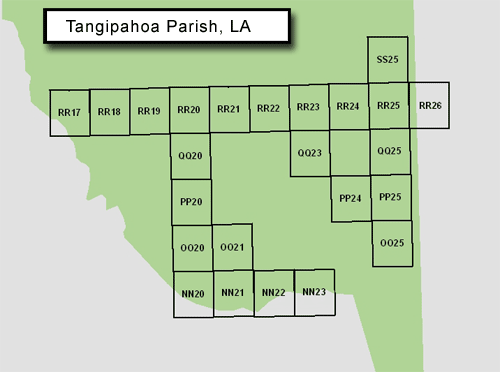 Map of Tangipahoa Parish