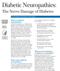 Diabetic Neuropathies: The Nerve Damage of Diabetes