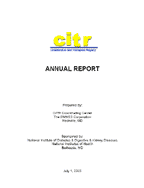 Collaborative Islet Transplant Registry Annual Report
