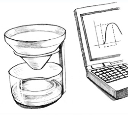 Illustration showing an Uroflowmeter.