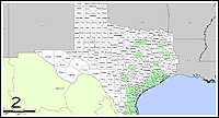 Map of Declared Counties for Emergency 3277