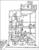 Drawing of the amino acid/peptide analyzer.