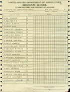 The 1954 class record of the course “Microbial Biochemistry” at NIH.