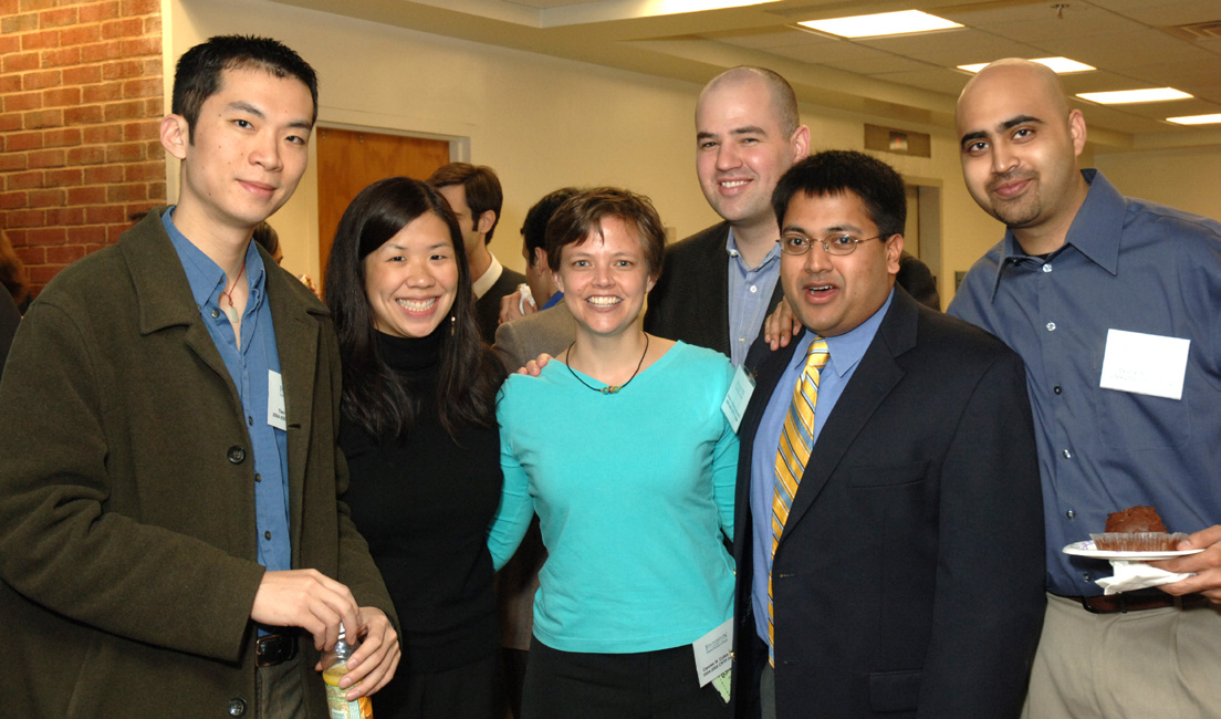 Returning CRTP classmates from 2004-2005 are (from l): Drs. Tien Peng, Chris Keh, Carolee Cutler, Stefan Kachala, Rohan Wijewickrama and Dave Roy.
