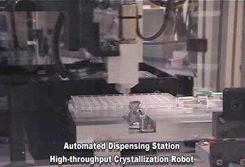 Fig. 4. Agincourt robot system: (Right) Close-up of the protein-dispensing station.