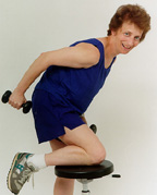 Lynn Gerber exercising