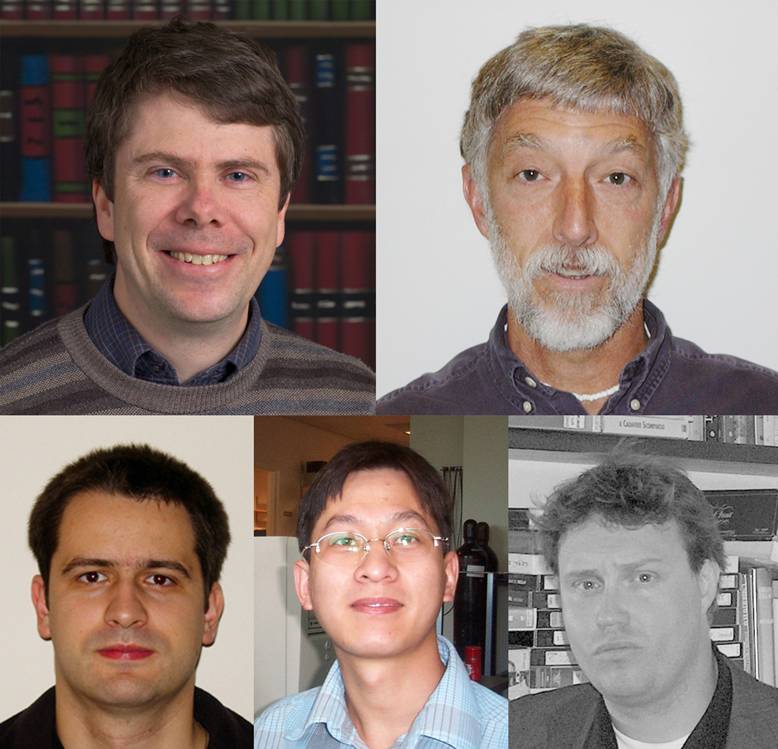 Image of Simon Cherry, Russ Jacobs, Daniel Procissi, Yibao Wu, and Ciprian Catana.