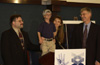 Francis Collins, M.D., Ph.D., with Progeria Patient