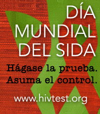 Foto: Día Mundial del SIDA. Hágase la prueba. Asuma el control. www.hivtest.org 