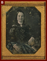 The earliest known photograph of Mary Todd Lincoln. 1846 or 1847