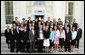 President George W. Bush stands with members of the University of Colorado Women’s Ski Team Thursday, April 6, 2006, during a photo opportunity with the 2005 and 2006 NCAA Sports Champions. White House photo by Kimberlee Hewitt