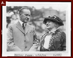 "Mother Jones" [with President Calvin Coolidge], [1924]