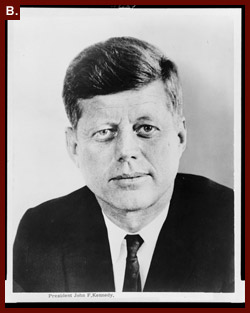 [President John F. Kennedy, head-and-shoulders portrait, facing front], 1961