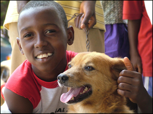 Foto: Niño y perro