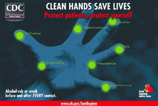 Clean hands saves lives poster
