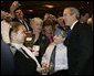 President George W. Bush poses for a photo after addressing the American Legion 47th National Convention, Tuesday, March 6, 2007, in Washington, D.C. White House photo by Eric Draper