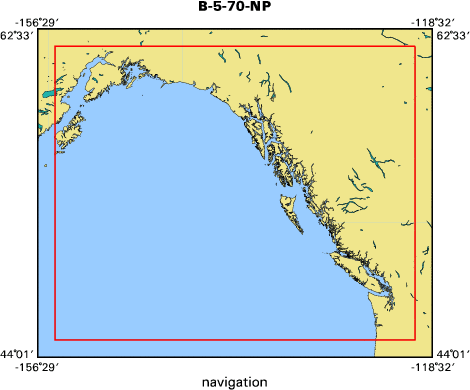 B-5-70-NP map of where navigation equipment operated