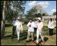 Mrs. Laura Bush and Mrs. Margarita Zavala, wife of President Felipe Calderon of Mexico, tour Mayan ruins in Uxmal, Mexico Tuesday, March 13, 2007. White House photo by Shealah Craighead