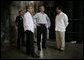 President George W. Bush and President Felipe Calderon of Mexico participate in a walking tour of the Hacienda Temozon Tuesday, March 13, 2007, in Temozon Sur, Mexico. White House photo by Eric Draper