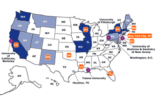 Environmental Public Health Tracking Projects Map