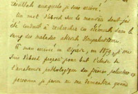 Manuscript by Laveran (fragment)