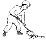 Man shoveling