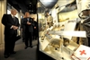 U.S. Defense Secretary Robert M. Gates talks with Terry Charman, historian of the Imperial War Museum in London, during a tour, Sept. 18, 2008.  