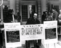 Mr. Taylor at the April 1965 dedication of "Jazz Month" in New York by Mayor John Lindsay